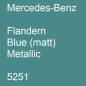 Preview: Mercedes-Benz, Flandern Blue (matt) Metallic, 5251.